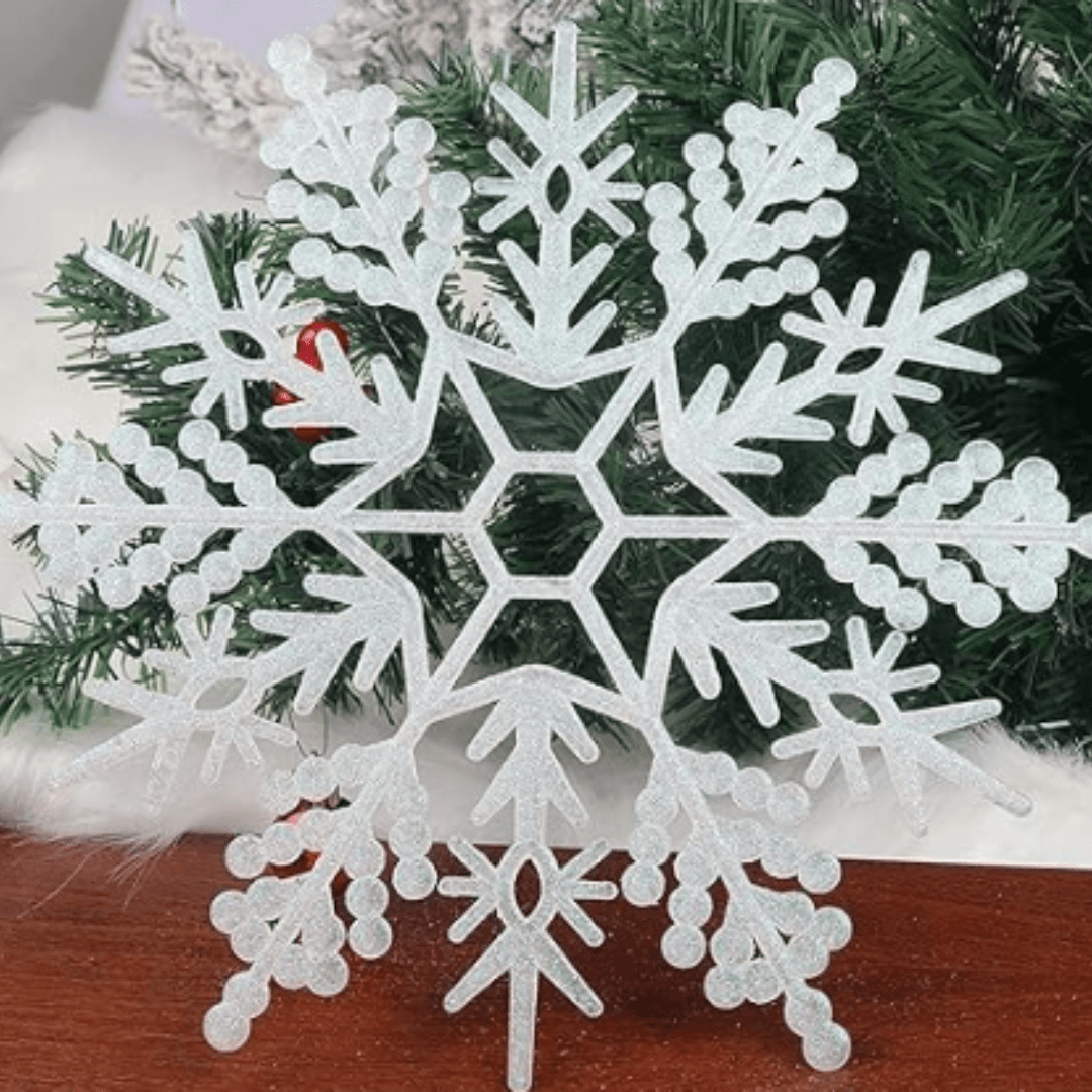 10″ White Snowflakes