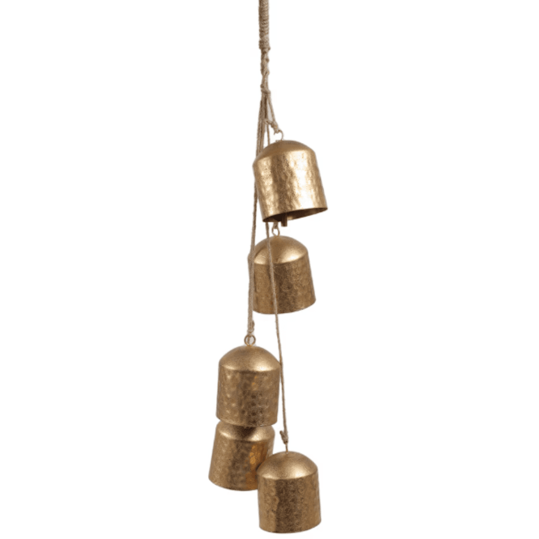 Gold Hanging Bells Rope 2