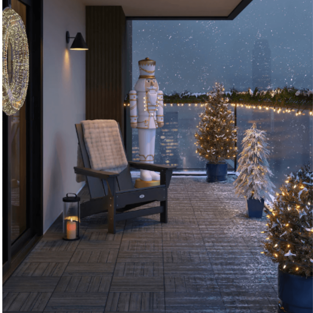 5.5 ft LED Nutcracker White Gold 3